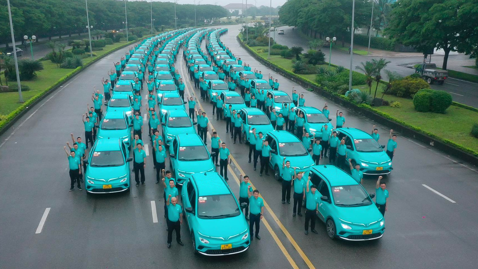 Đội xe taxi điện Rạch Giá